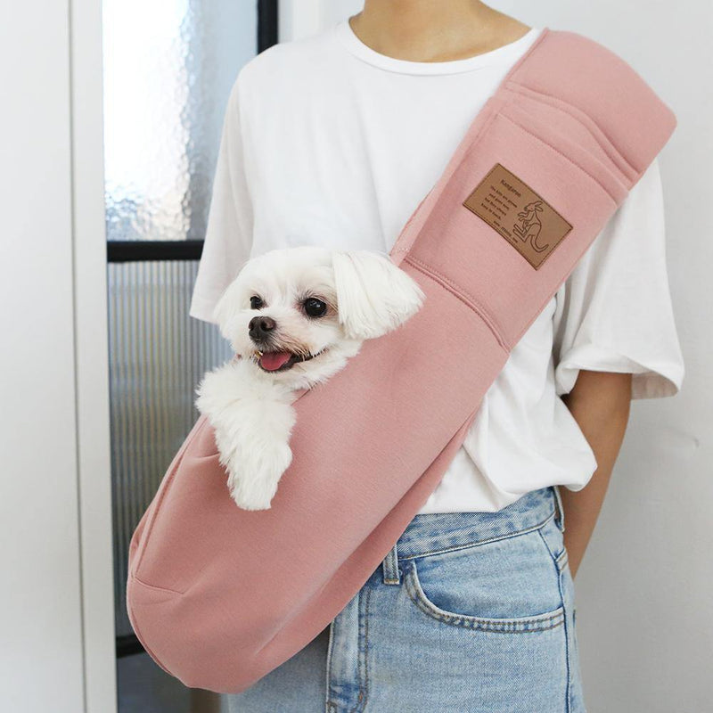 【Its Dog】Pet Kangaroo Sling Bag - Pink [2 Sizes] - A Pawfect Place