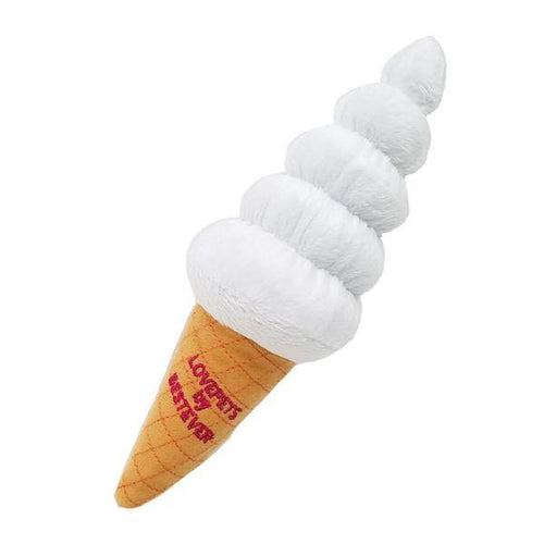 【Bestever】Vanilla Soft Serve Ice Cream Dog Toy - A Pawfect Place