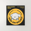 Bite Me - Dog On Board Car Sticker 2pcs set
