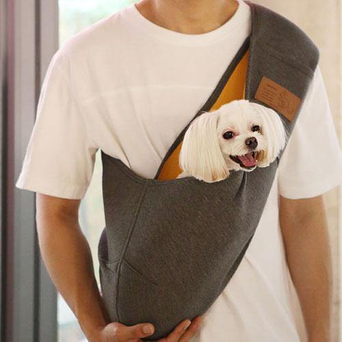 Its Dog Pet Kangaroo Sling Bag Charcoal A Pawfect Place