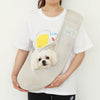 【Its Dog】Pet Kangaroo Mesh Sling Bag - Beige [2 Sizes]