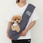 【Its Dog】Pet Kangaroo Mesh Sling Bag - Grey [2 Sizes]