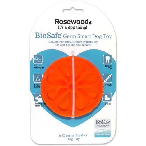 【Rosewood】Biosafe Orange Dog Toy - A Pawfect Place